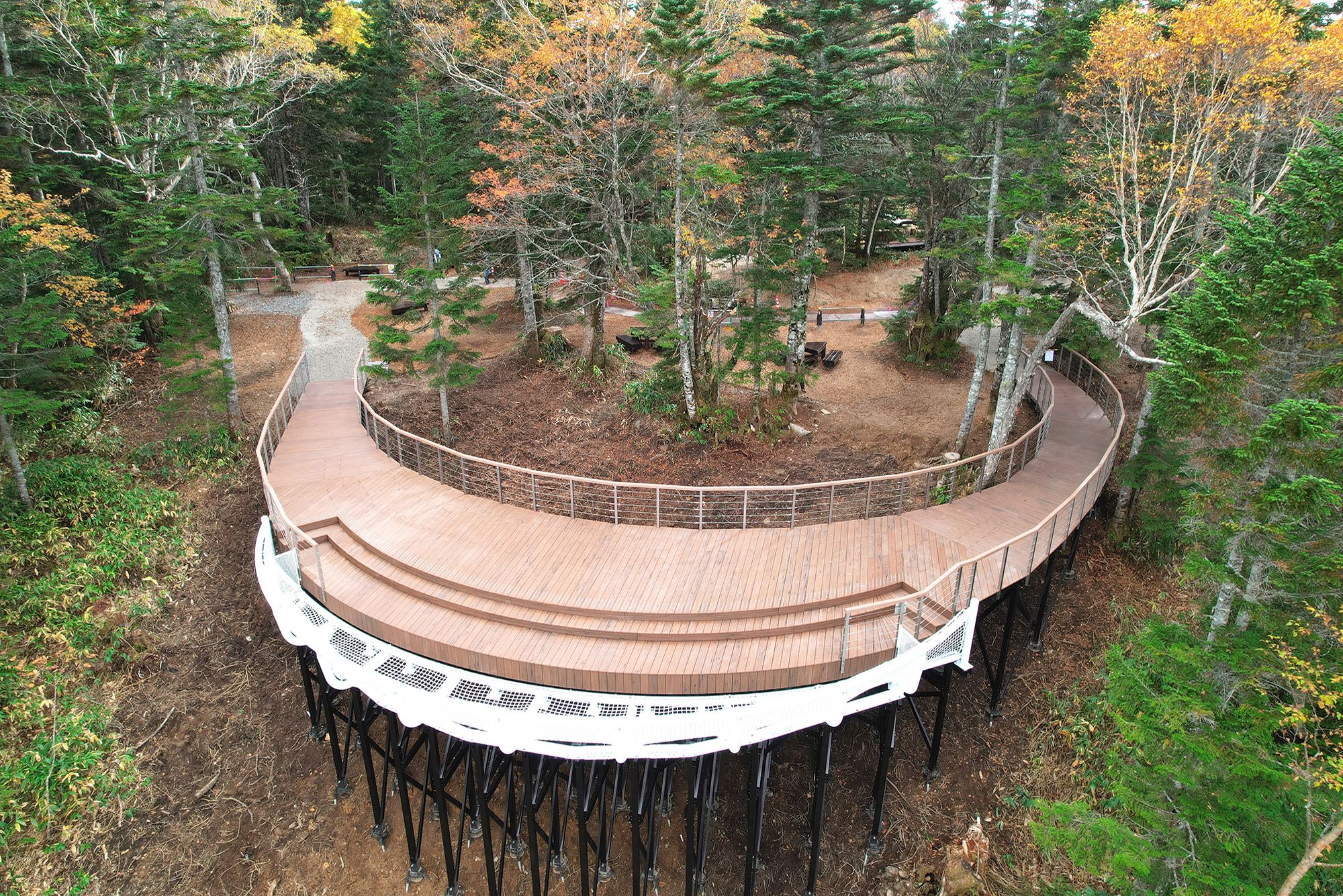 新穂高ロープウェイ山頂エリア 園地・駅舎イメージ