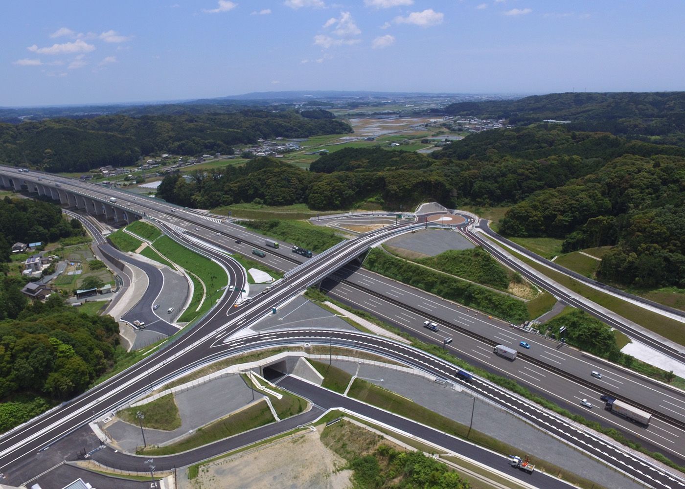 新東名高速道路 新磐田スマートインターチェンジ工事イメージ