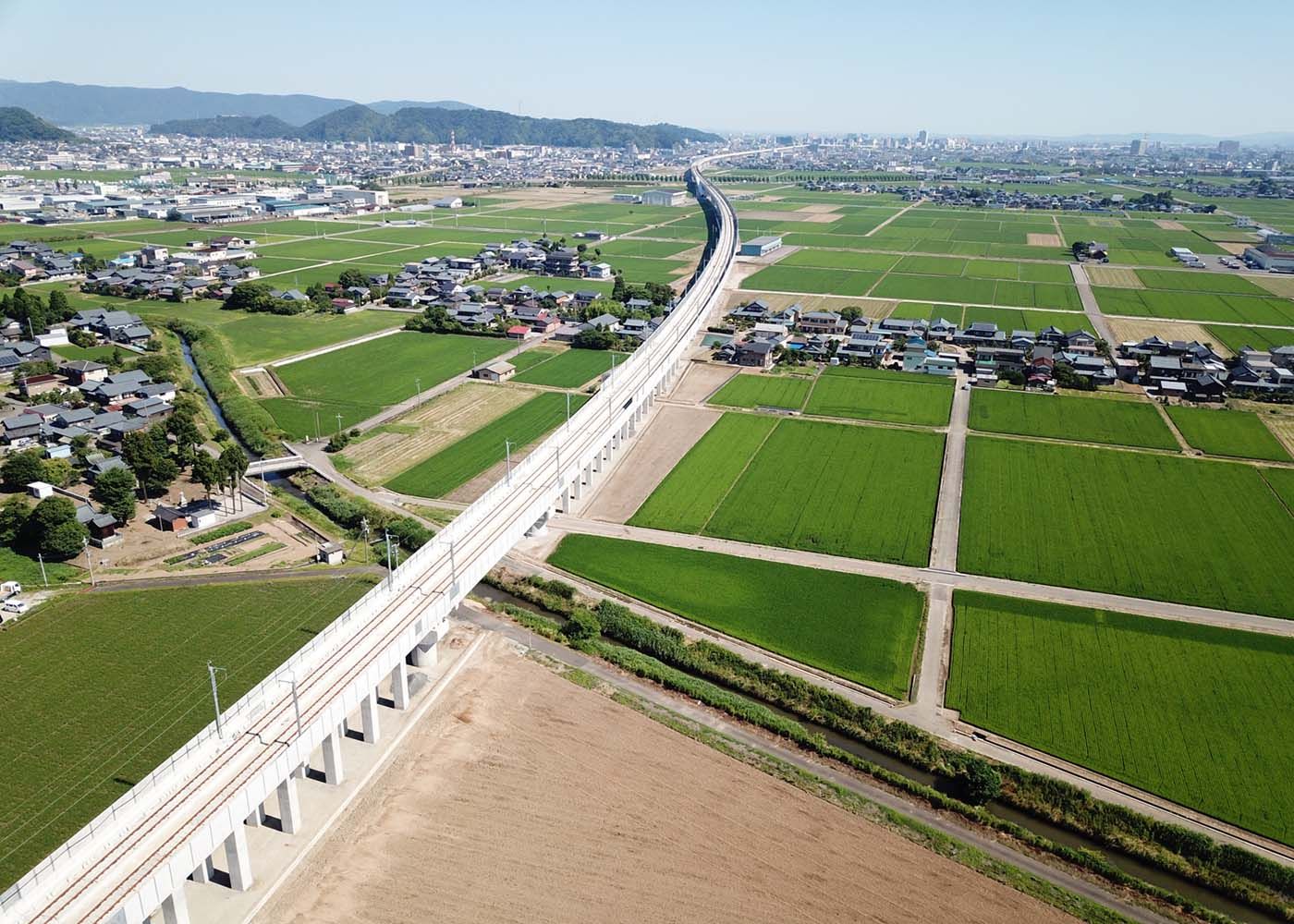 北陸新幹線、福井橋りょう他イメージ