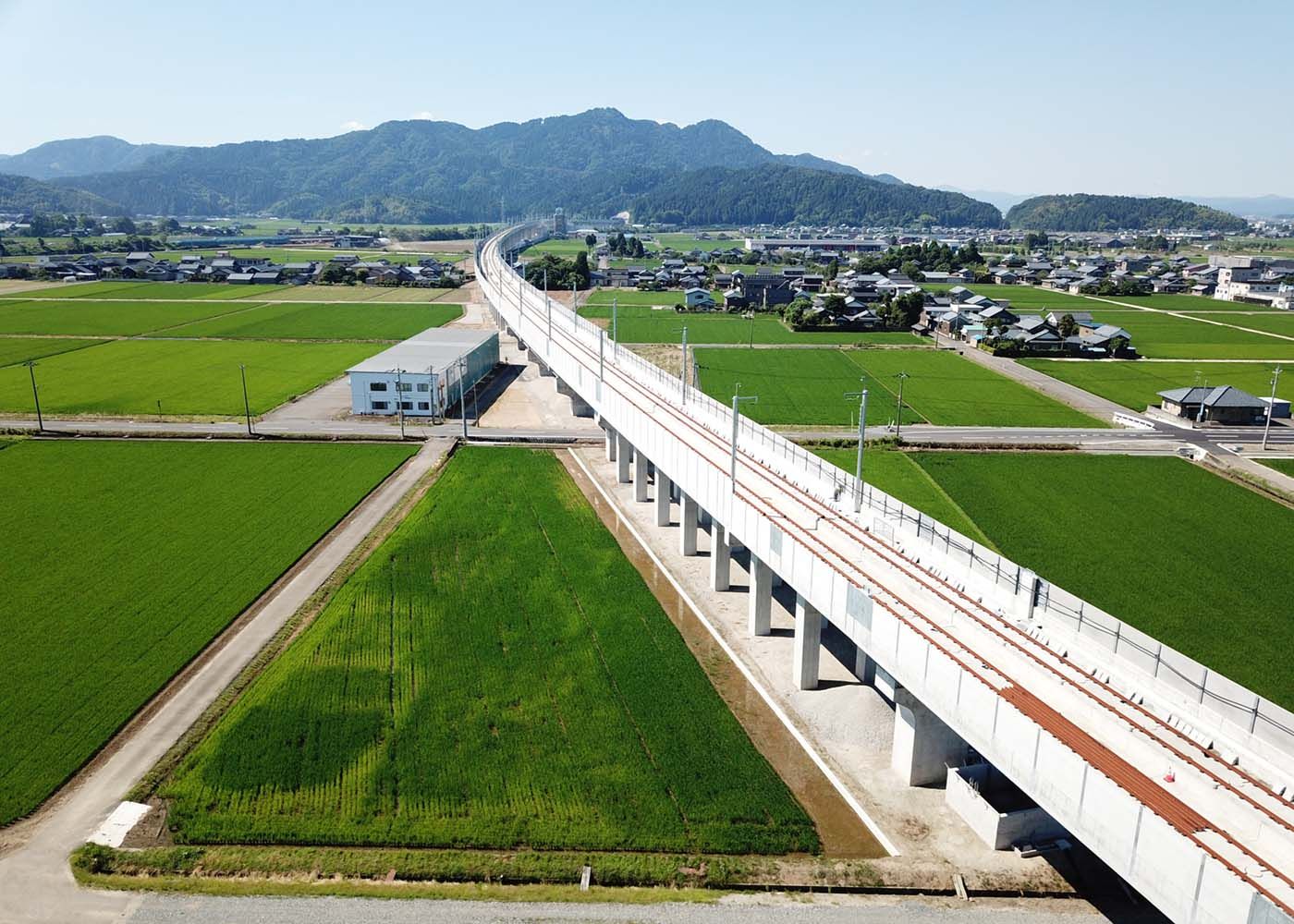 北陸新幹線、福井橋りょう他イメージ