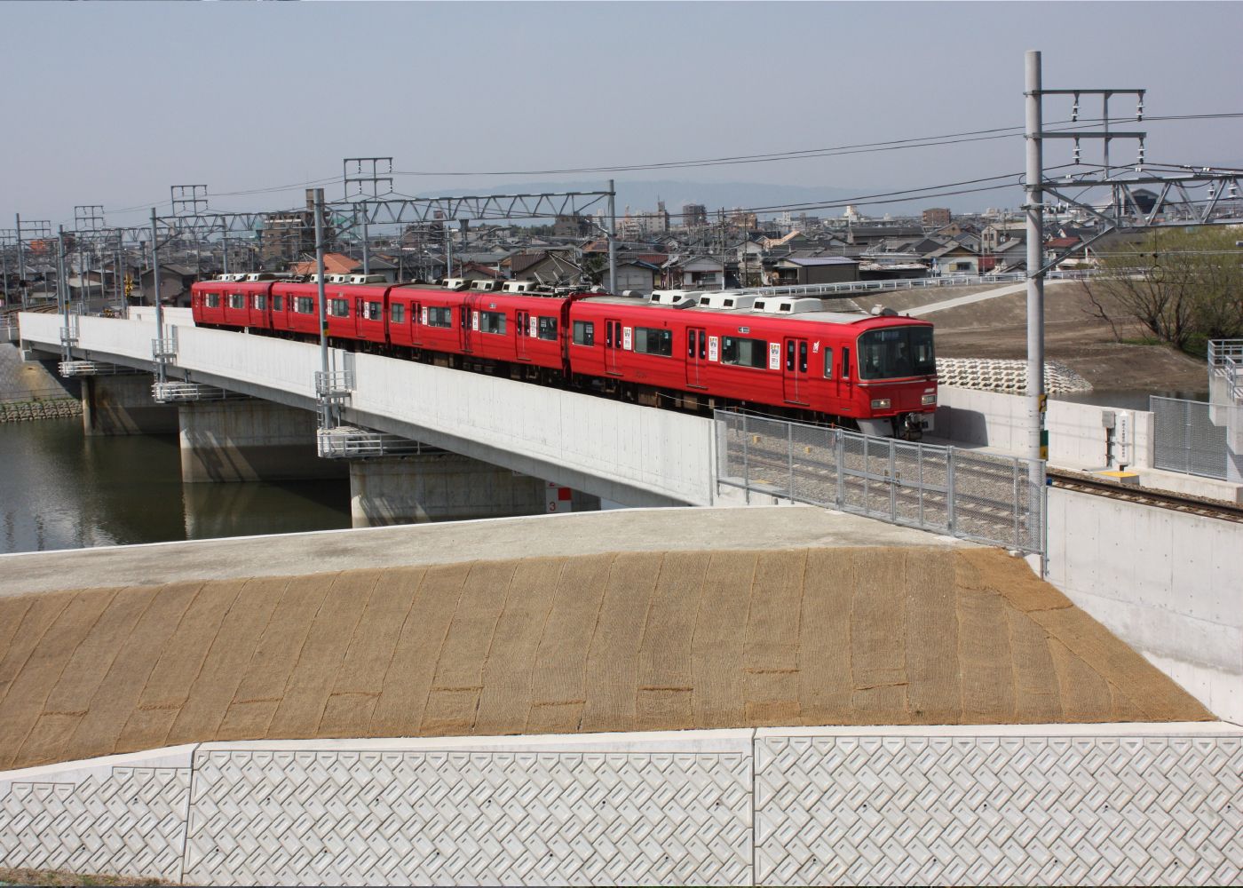 名古屋鉄道 津島線 五条川橋イメージ