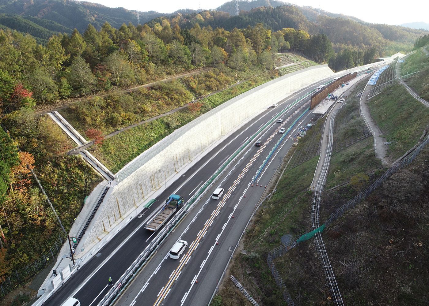 東海北陸自動車道 池之島工事イメージ