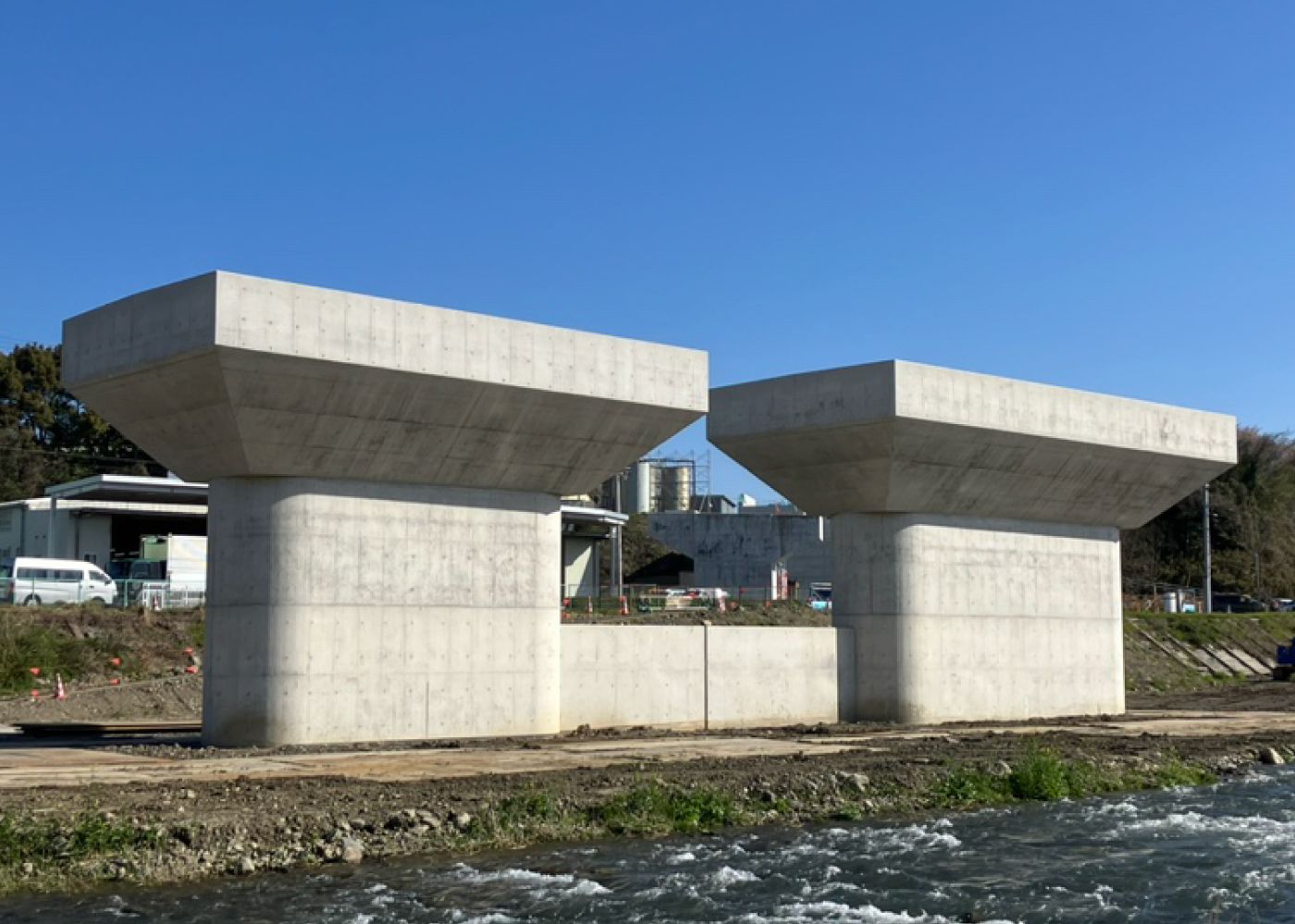 令和3年度 東海環状鎌田川橋下部（P2・A2）工事イメージ