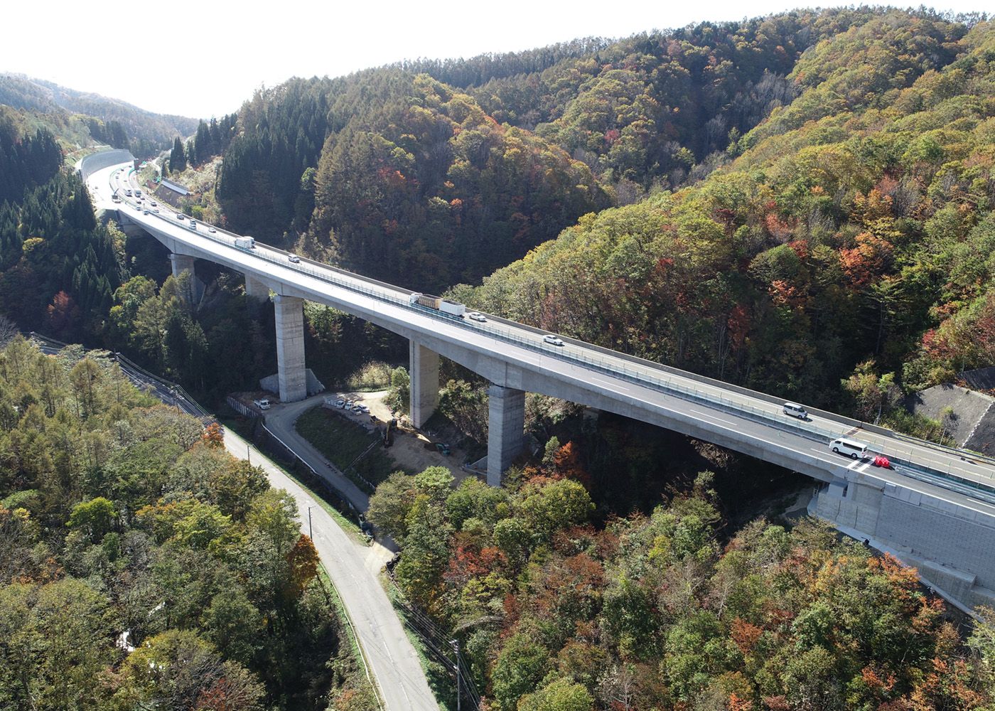 東海北陸自動車道 池之島工事イメージ