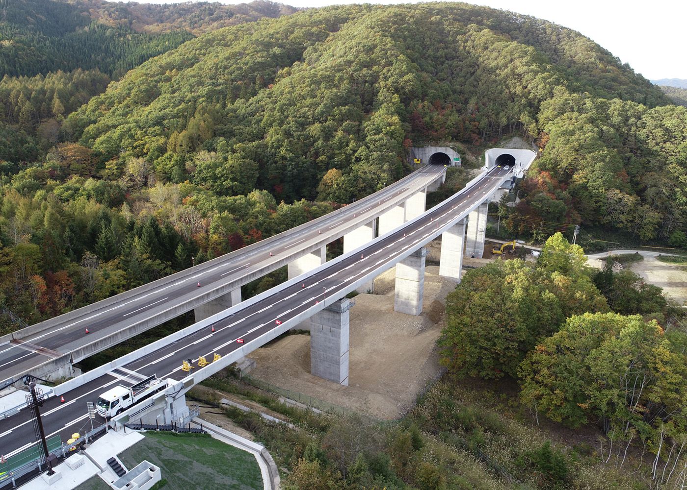 東海北陸自動車道 池之島工事イメージ