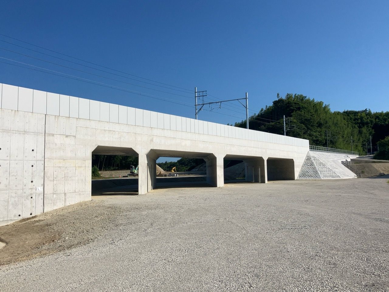 知多新線 富貴～上野間駅間一般国道247号交差事業に伴う本線土木工事イメージ