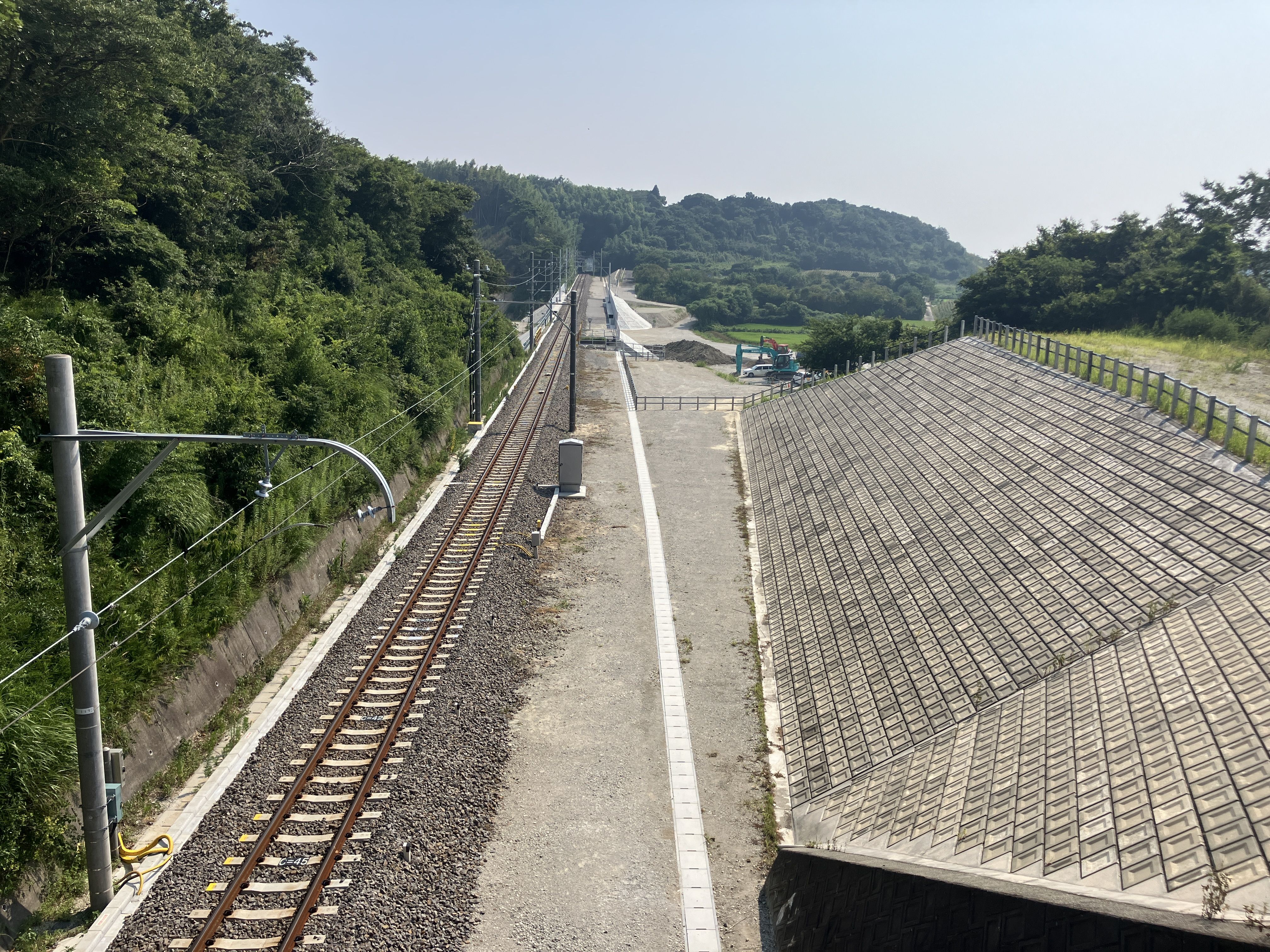 知多新線 富貴～上野間駅間一般国道247号交差事業に伴う本線土木工事イメージ