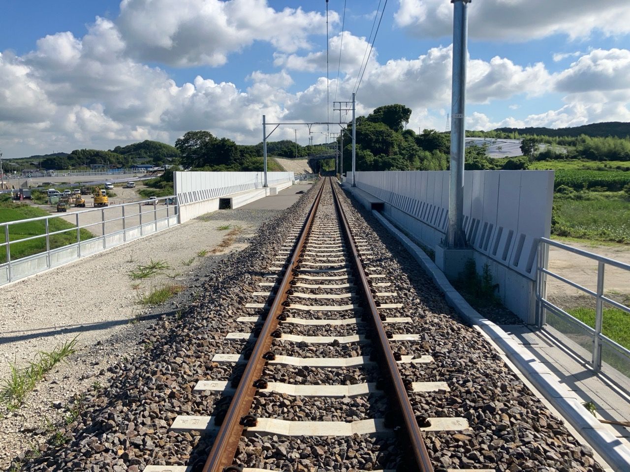 知多新線 富貴～上野間駅間一般国道247号交差事業に伴う本線土木工事イメージ